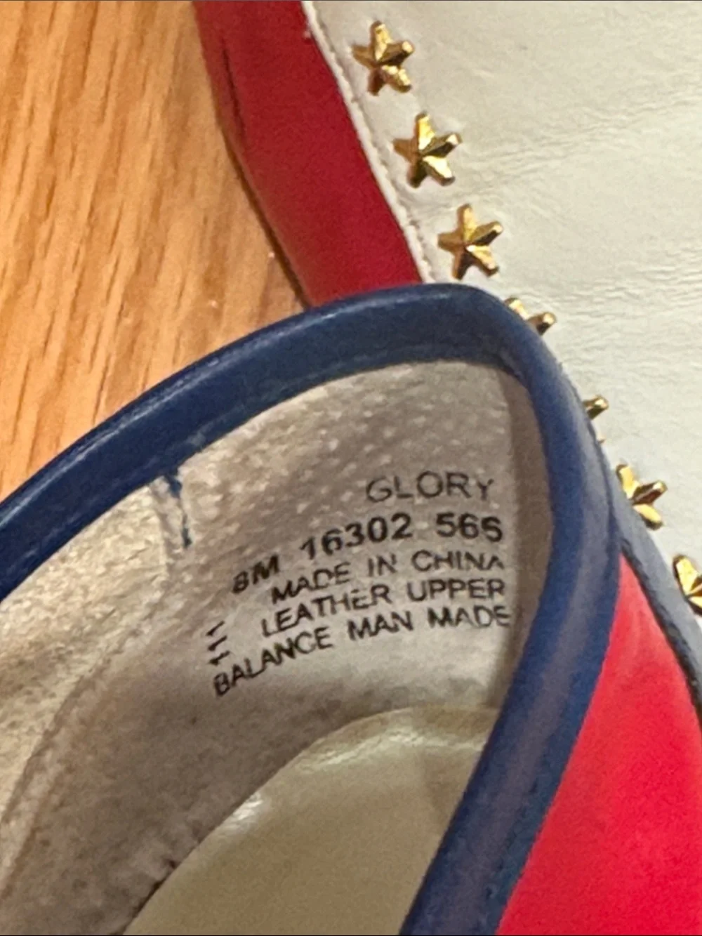 🇺🇸Patriotic Vintage Carriage Court Glory Red White And Blue Star  Loafers